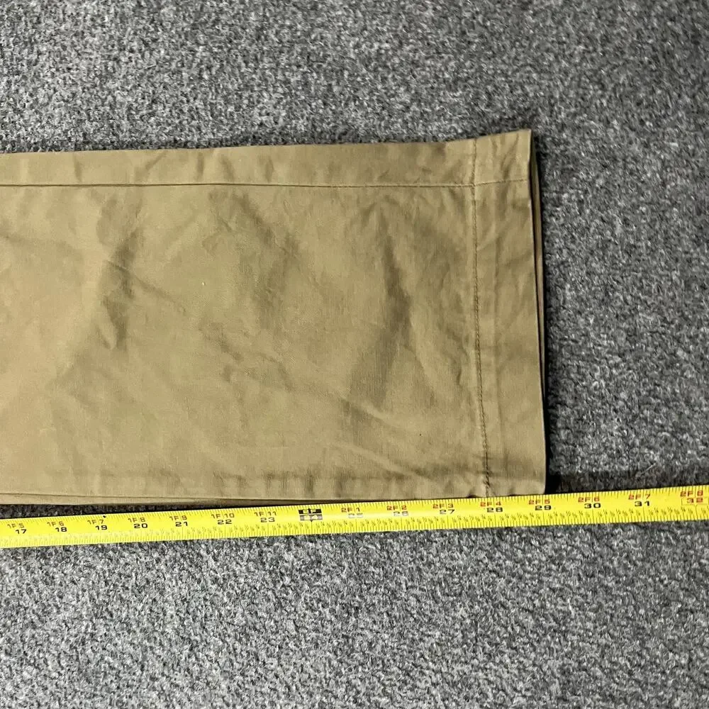 Banana Republic Pants Mens 34x30 Beige Aiden Chino Cotton Zip Slim Flat Front